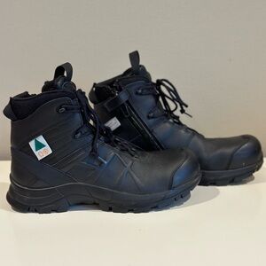 HAIX Black Eagle Safety 55 Mid Side Zip, Size 8.5